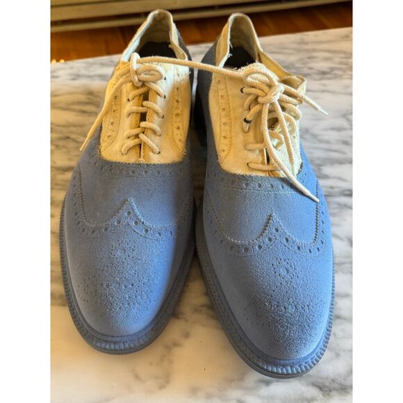 Vivienne Westwood Baby Blue Suede Brogues main image 6